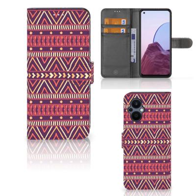 OPPO Reno 8 Lite | OnePlus Nord N20 | Telefoon Hoesje | Aztec Paars