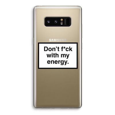 My energy: Samsung Galaxy Note 8 Transparant Hoesje