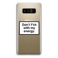 My energy: Samsung Galaxy Note 8 Transparant Hoesje