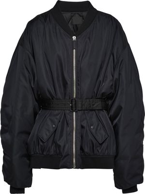 Prada veste bomber à fermeture zippée - Noir