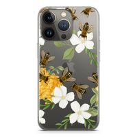 No flowers without bees: iPhone 13 Pro Transparant Hoesje