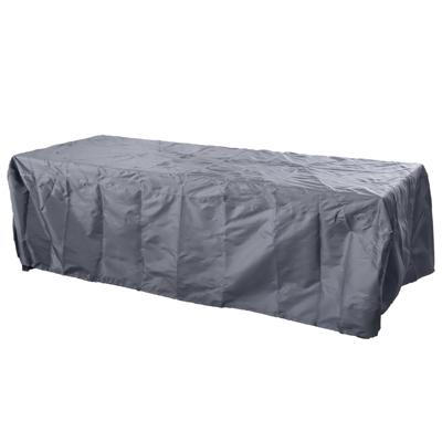 Sunnydays Tuintafel meubel beschermhoes - donker grijs - kunststof - 240 x 130 - waterafstotend - re