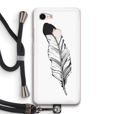 Pluim: Pixel 3 Transparant Hoesje met koord