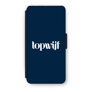 Topwijf Navy: iPhone 7 Flip Hoesje