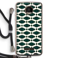 Moroccan tiles: Motorola Moto Z Force Transparant Hoesje met koord