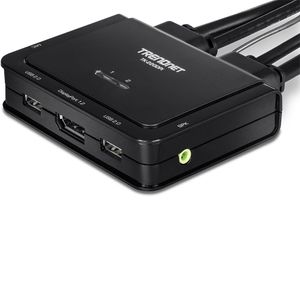 Trendnet TK-220DPI KVM-switch Zwart