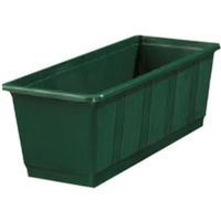 Plantenbak donker groen rechthoekig 60 x 17,5 x 14,5 cm