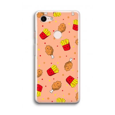 Chicken 'n Fries: Google Pixel 3 Transparant Hoesje