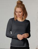 Basic Trui Merino Wol Kokon Zwo, Kleur Antraciet, Maat Extra Large