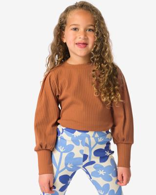 HEMA Kinder T-shirt Rib Bruin (bruin)