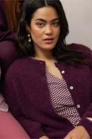 Bibi mohair cardigan - blackberry - 13140