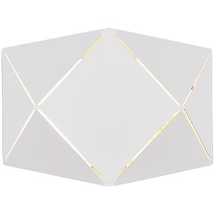 LED Wandlamp - Wandverlichting - Trion Zanda - 6W - Warm Wit 3000K - Rond - Mat Wit - Aluminium