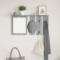 Wandgemonteerde kapstok met plank Grijs sonoma 85 x 10 x 45 cm