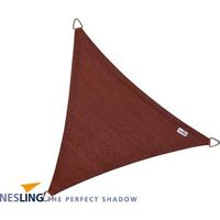 Nesling Coolfit schaduwdoek driehoek Terracotta 3.6 x 3.6 x 3.6 meter - thumbnail