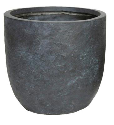 Bloempot Arizona egg pot graphite d39h38 Fiberclay clayfibre MCollections - Mcollections