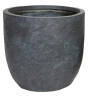 Bloempot Arizona egg pot graphite d39h38 Fiberclay clayfibre MCollections - Mcollections