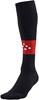 Craft 1905581 Squad Contrast Sock - Black/Bright Red - 40/42