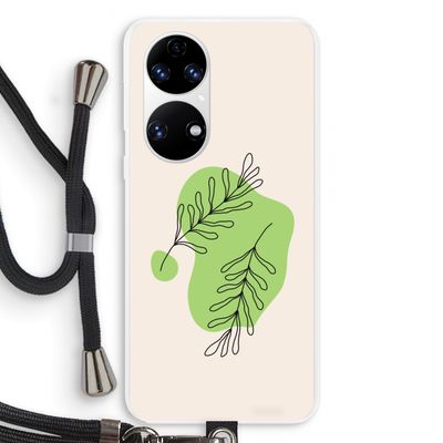 Beleaf in you: Huawei P50 Transparant Hoesje met koord
