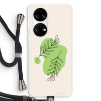Beleaf in you: Huawei P50 Transparant Hoesje met koord