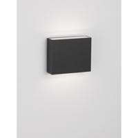 Lyora WandlampDewi rechthoek antraciet - 9492640