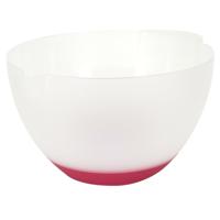 Lily Cook Beslagkom/mengkom - 3 liter - kunststof - transparant/rood - schenktuit Lily Cook Beslagkom/mengkom - 3 liter - kunststof - transparant/rood - schenktuit