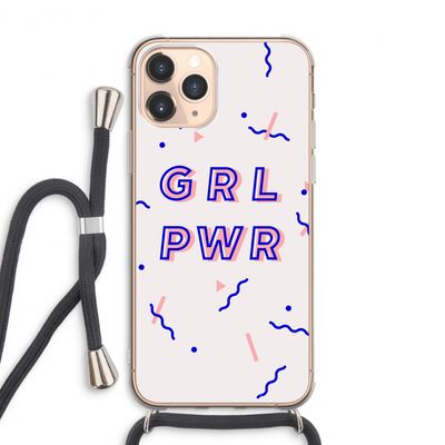 GRL PWR: iPhone 11 Pro Max Transparant Hoesje met koord