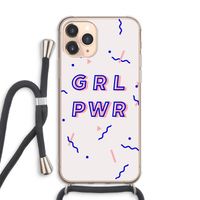 GRL PWR: iPhone 11 Pro Max Transparant Hoesje met koord