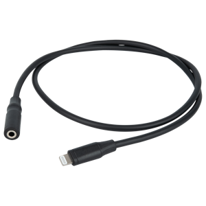 DAP FL104 verloopkabel lightning naar female stereo mini-jack 75cm