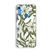 Wit bloemenpatroon: Huawei Y6s Transparant Hoesje