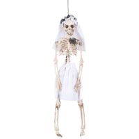 Horror hang decoratie skelet bruid pop 41 cm   - - thumbnail