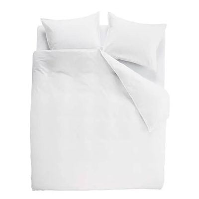 Beddinghouse dekbedovertrek Organic Basic - Wit - Lits-jumeaux 240x200/220 cm