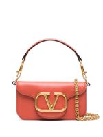 Valentino Garavani sac à bandoulière Locò à plaque VLOGO - Orange