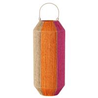 Boltze Home windlicht roze/oranje h50cm