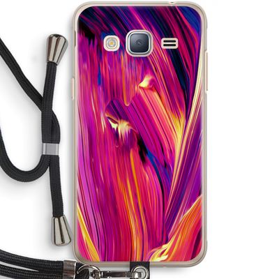 Phoenix: Samsung Galaxy J3 (2016) Transparant Hoesje met koord
