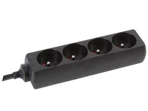 4-voudige stekkerdoos met krimpkous 3g2.5 1.5 m penaarde - Velleman