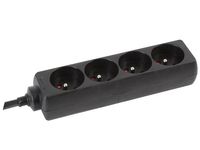 4-voudige stekkerdoos met krimpkous 3g2.5 1.5 m penaarde - Velleman