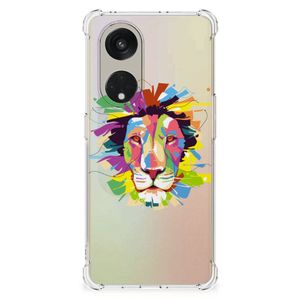 OPPO Reno8 T 5G Stevig Bumper Hoesje Lion Color