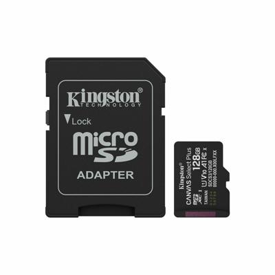 Micro SD kaart met adapter Kingston SDCS3/128GB