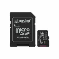 Micro SD kaart met adapter Kingston SDCS3/128GB