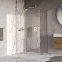 BRAUER Stellar douchecabine met draaideur helder glas 120x90x200 omkeerbaar incl. glascoating chroom