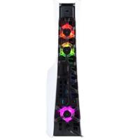Koelventilator - KONIX - PS5 Slim - 21 x 68 x 40 cm - 3 snelheden - RGB LED-verlichting - USB 3.0-poort - Zwart