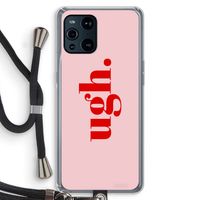 Ugh: Oppo Find X3 Transparant Hoesje met koord Ugh: Oppo Find X3 Transparant Hoesje met koord