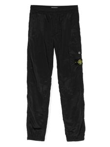 Stone Island Junior pantalon cargo à logo - Noir