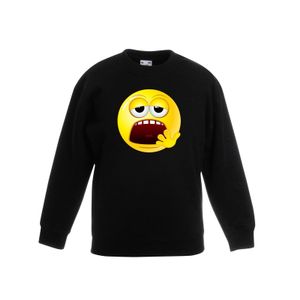 Emoticon moe sweater zwart kinderen 14-15 jaar (170/176)  -