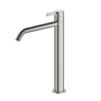 Hotbath Wastafelmengkraan Ace 1-Hendel Gebogen 28 cm Geborsteld Nikkel