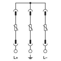 Phoenix Contact 1033708 VAL-MS 1500DC-PV/2+V Overspanningsveilige afleider 1 stuk(s)