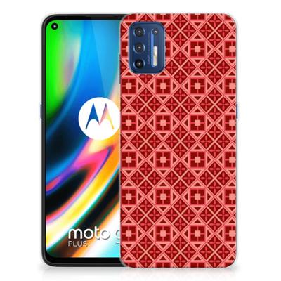 Motorola Moto G9 Plus | TPU bumper | Batik Rood