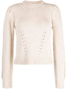 Ulla Johnson pull Florence en maille - Blanc