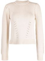 Ulla Johnson pull Florence en maille - Blanc - thumbnail