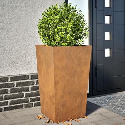 Plantenbakken 2 st 45x45x75 cm weervast staal